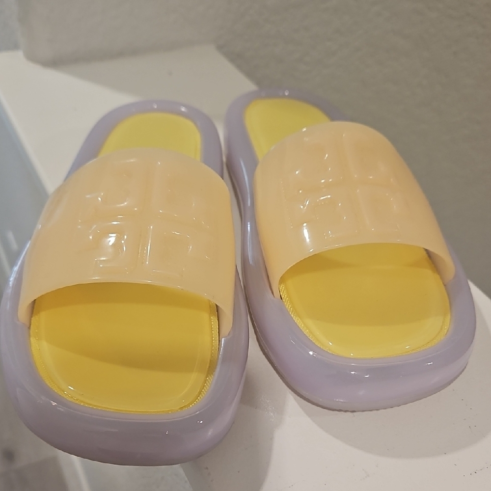 Tory Burch Yellow and Purple Sandals